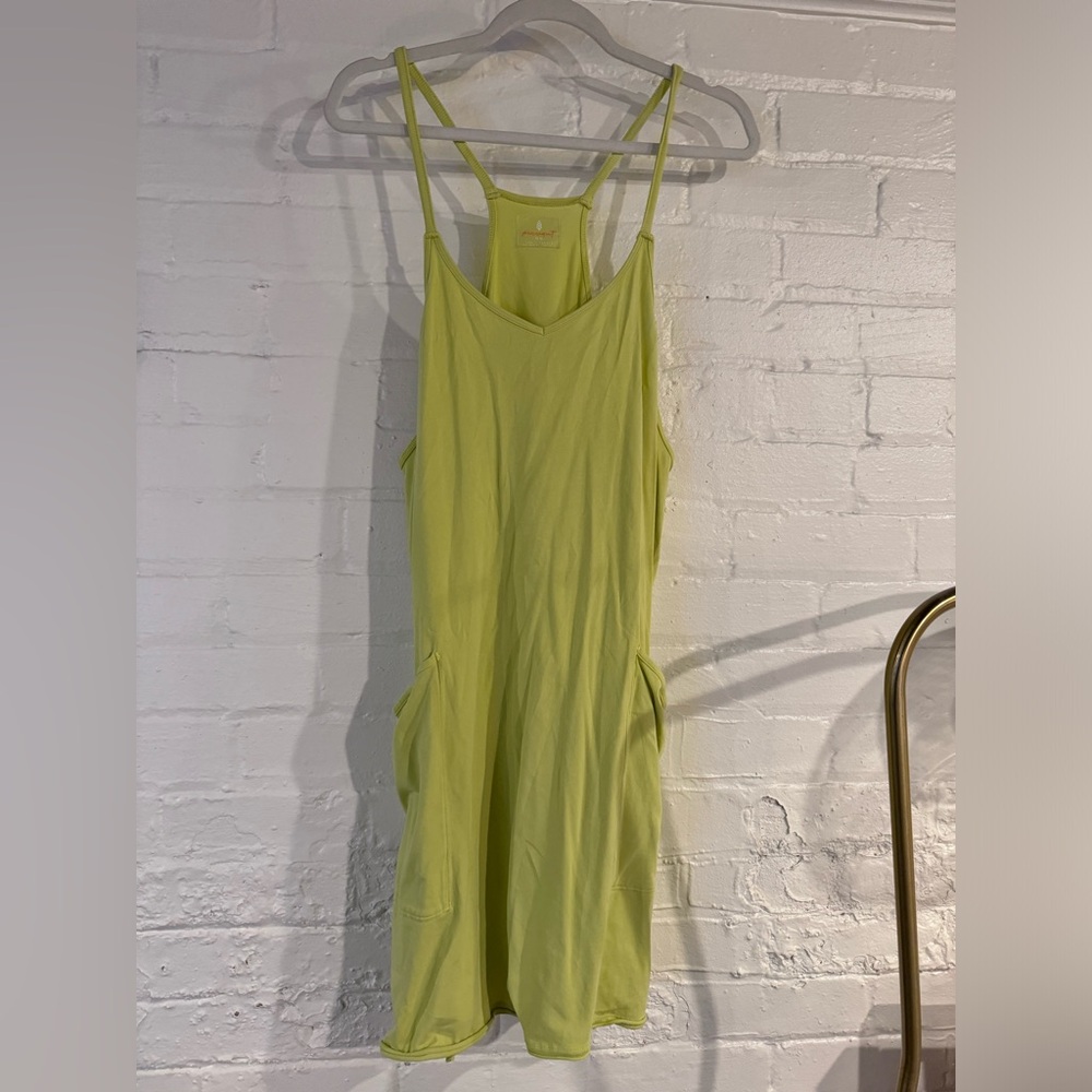 Free People Lime Green Shorts Jumpsuit
